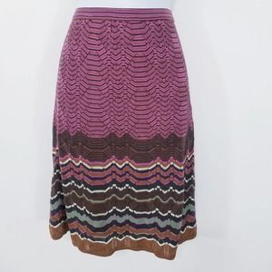 Missoni Wool Blend Multicolored Knit Skirts